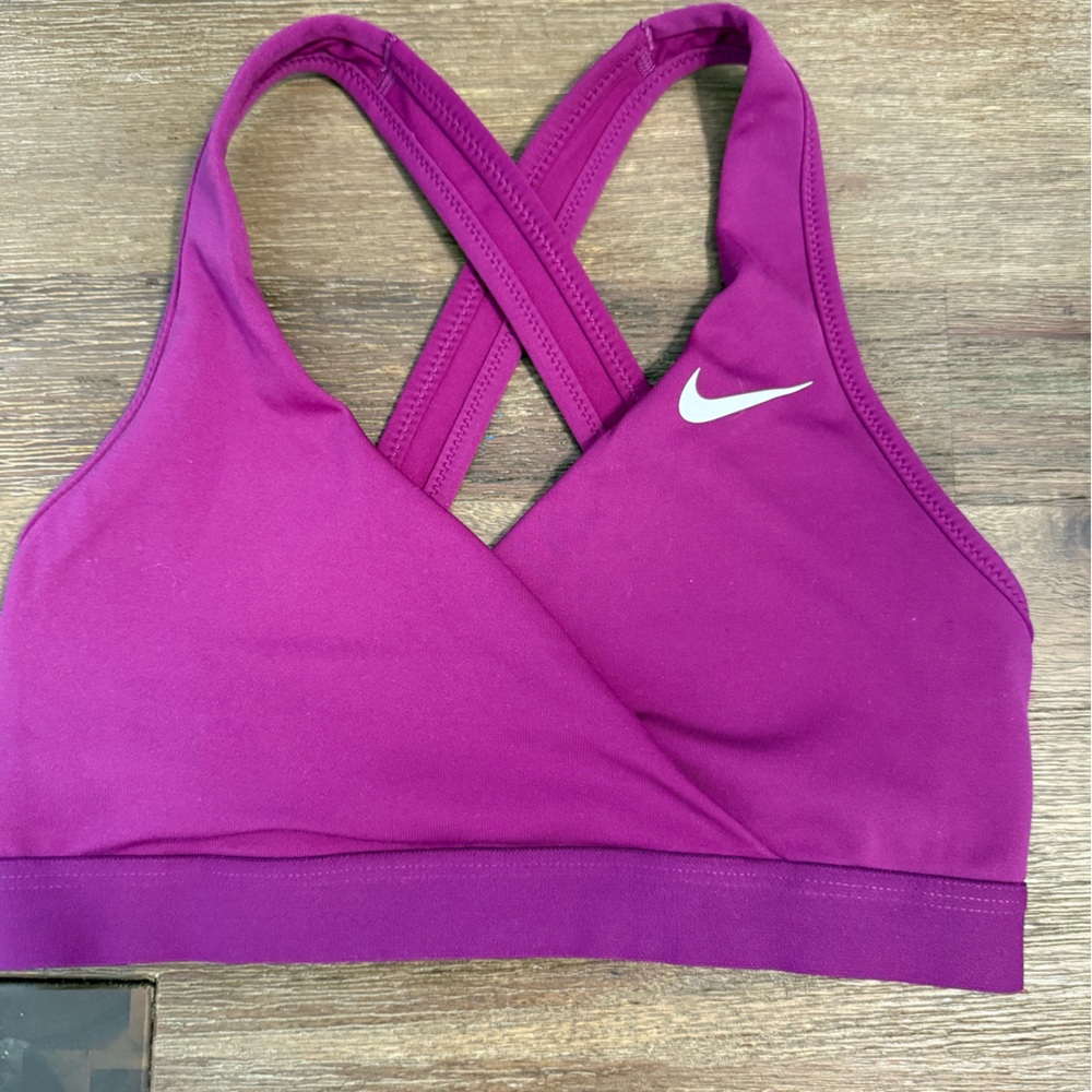 Nike Magenta nursing sports bra